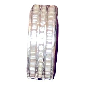 Crystal and Silver Ring